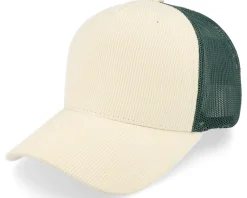 Trucker | Blanks-Equip Cord Ivory/Dark Forest A-frame Trucker - White
