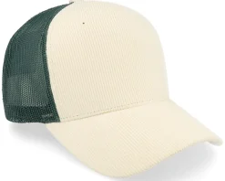 Trucker | Blanks-Equip Cord Ivory/Dark Forest A-frame Trucker - White