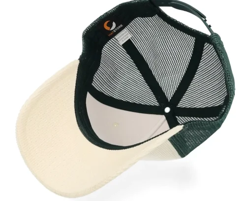 Trucker | Blanks-Equip Cord Ivory/Dark Forest A-frame Trucker - White