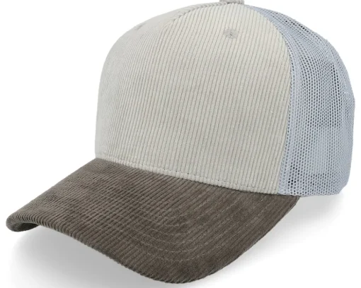 Trucker | Blanks-Equip Cord Ivory/Dark Forest A-frame Trucker - White