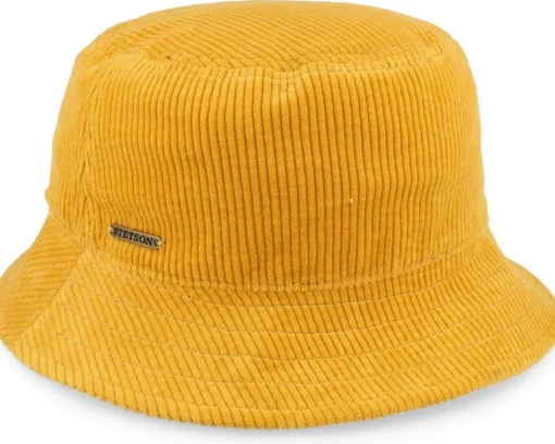 Clearance Stetson Corderoy Manchester Yellow Bucket -