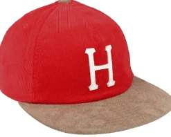 Snapback-HUF Corduroy Classic H 5 Panel Red Strapback -