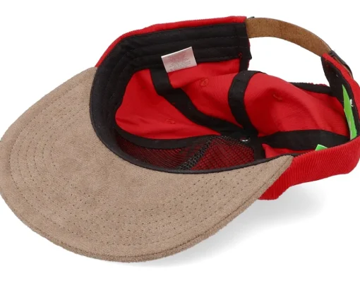 Snapback-HUF Corduroy Classic H 5 Panel Red Strapback -