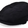 Flat Caps-Jaxon & James Corduroy Newsboy Cap Black Flat Cap -