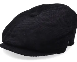 Flat Caps-Jaxon & James Corduroy Newsboy Cap Black Flat Cap -