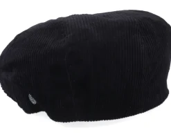 Flat Caps-Jaxon & James Corduroy Newsboy Cap Black Flat Cap -
