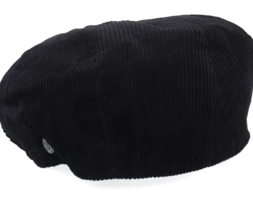 Flat Caps-Jaxon & James Corduroy Newsboy Cap Black Flat Cap -