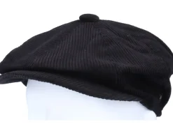Flat Caps-Jaxon & James Corduroy Newsboy Cap Black Flat Cap -