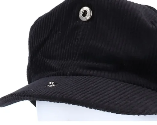 Flat Caps-Jaxon & James Corduroy Newsboy Cap Black Flat Cap -