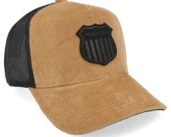 Adjustable-Mitchell & Ness Corduroy Shield Brown/Black A-Frame Adjustable - Beige