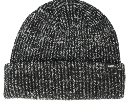Hot Vans Core Basics Beanie Black Heather Cuff -