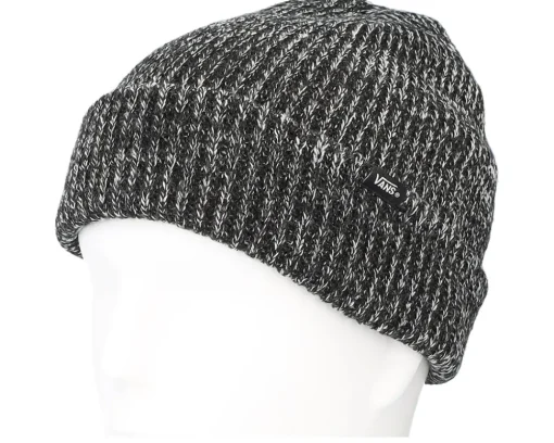 Hot Vans Core Basics Beanie Black Heather Cuff -