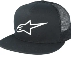 Trucker-Alpinestars Corp Black Trucker Snapback -