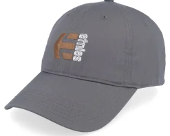 Dad Cap | Skate-Etnies Corp Combo Charcoal Dad Cap - Grey