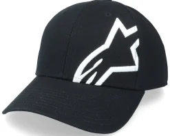 Adjustable-Alpinestars Corp Snap 2 Hat Black/White Flexfit -