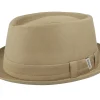 Outlet Stetson Cotton Khaki Pork Pie -