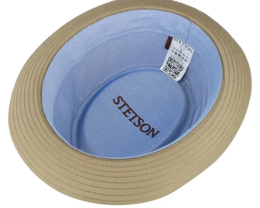 Outlet Stetson Cotton Khaki Pork Pie -