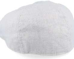 Best Seeberger Cotton Linen Ivy Cap Basic Light Grey Flat Cap -