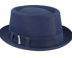 Clearance Stetson Cotton Navy Pork Pie -