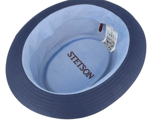 Clearance Stetson Cotton Navy Pork Pie -