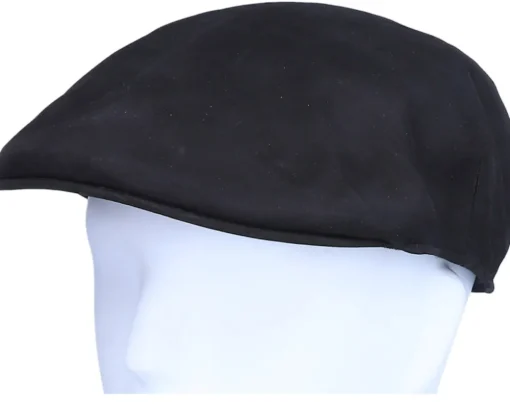 Flat Caps-MJM Hats Country Nappa Wax Dark Brown Flat Cap -