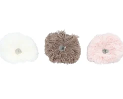 Knitted Beanies-Cabaïa Creamy Gin Light Pink Pom -