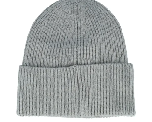 Cuff Beanies-Calza Pennello Creation Of Adam Beanie Light Grey Oversized Cuff -