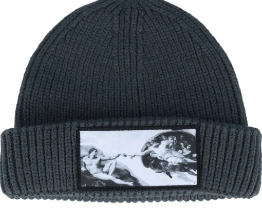 Outlet Calza Pennello Creation Of Adam Harbour Grey Short Beanie -