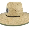 New Brixton Crest Sun Tan/Olive Surplus Straw Hat -