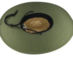 New Brixton Crest Sun Tan/Olive Surplus Straw Hat -