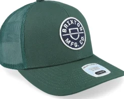 Trucker-Brixton Crest X Medium Profile Mesh Cap Trekking Green Trucker -