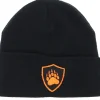 Clearance Hunter Crestprint Black Fold Beanie -
