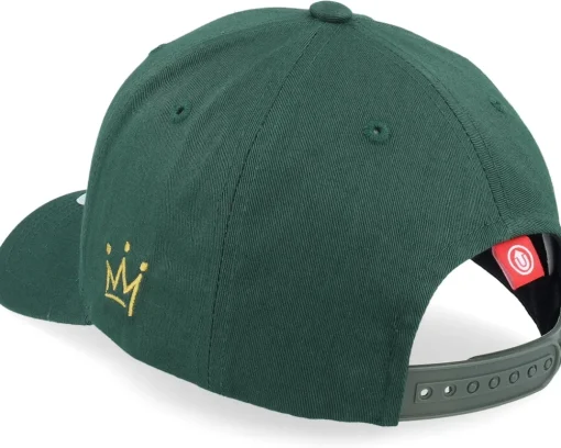 Adjustable-Iconic Crown Side Embroidered Moss Green Adjustable -