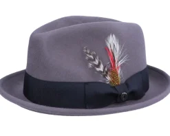 Best Jaxon & James Crushable Blues Grey/Black Trilby -