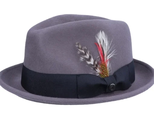 Best Jaxon & James Crushable Blues Grey/Black Trilby -