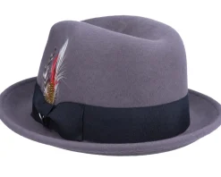 Best Jaxon & James Crushable Blues Grey/Black Trilby -