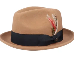 Trilby Hats-Jaxon & James Crushable Blues Pecan Trilby -