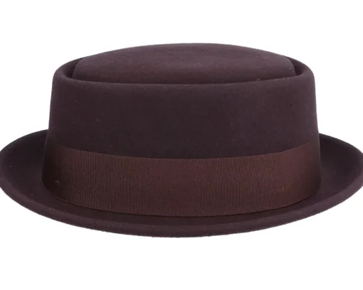 Pork Pie Hats-Jaxon & James Crushable Brown Pork Pie -