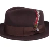 Best Jaxon & James Crushable C-Crown Brown Fedora -
