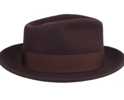 Best Jaxon & James Crushable C-Crown Brown Fedora -
