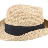 Straw Hat-MJM Hats Culebra W Raffia Natural Straw Hat -