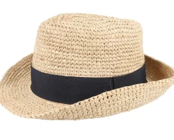 Straw Hat-MJM Hats Culebra W Raffia Natural Straw Hat -