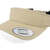Visor-Yupoong Curved Khaki Visor - Beige