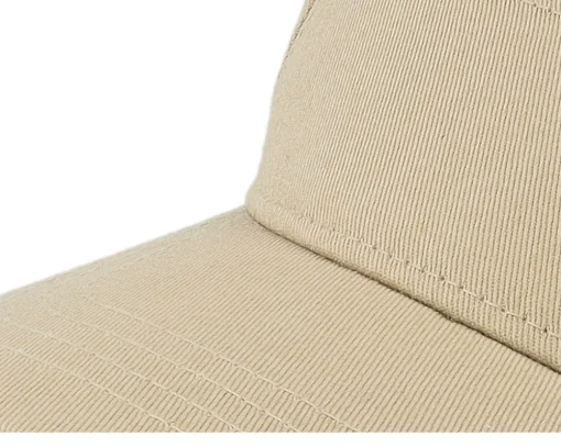 Visor-Yupoong Curved Khaki Visor - Beige
