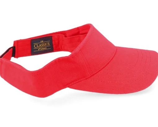 Clearance Yupoong Curved Visor - Red