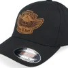 Hot Born To Ride Custom Motorcycles Patch Black Flexfit -