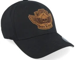 Hot Born To Ride Custom Motorcycles Patch Black Flexfit -