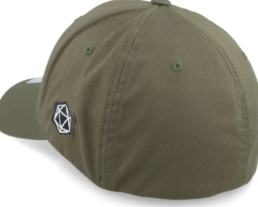 New Critiql Hit D4 Dice Ultimate Pain Wooly Combed Olive Flexfit - Green
