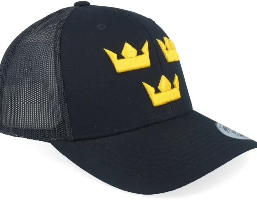 Trucker-Iconic 3d Tre Kronor Trucker - Black