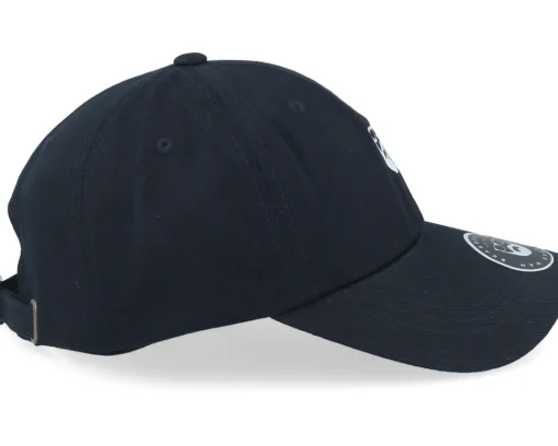 Dad Cap-Bearded Man Dad Cap Black/White Adjustable -